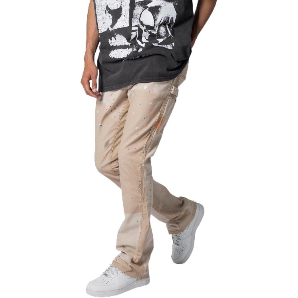 imagemnml Mens B243 Flare DenimKhaki