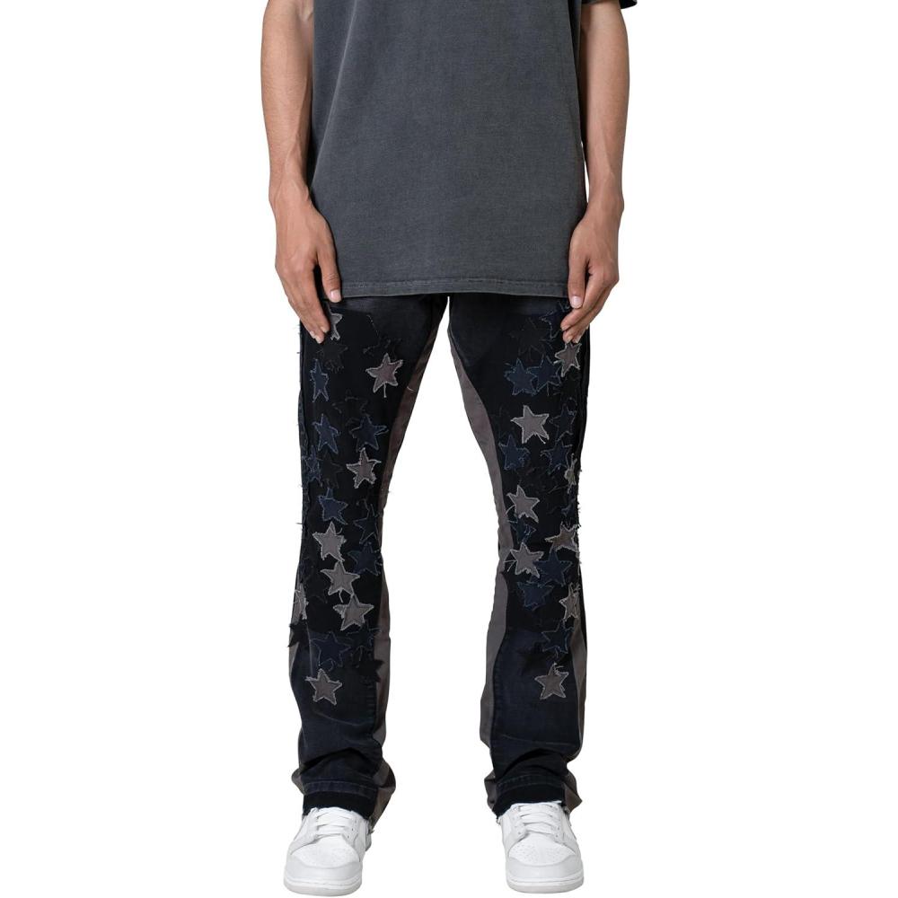 imagemnml Mens B451 Star Flare DenimBlack