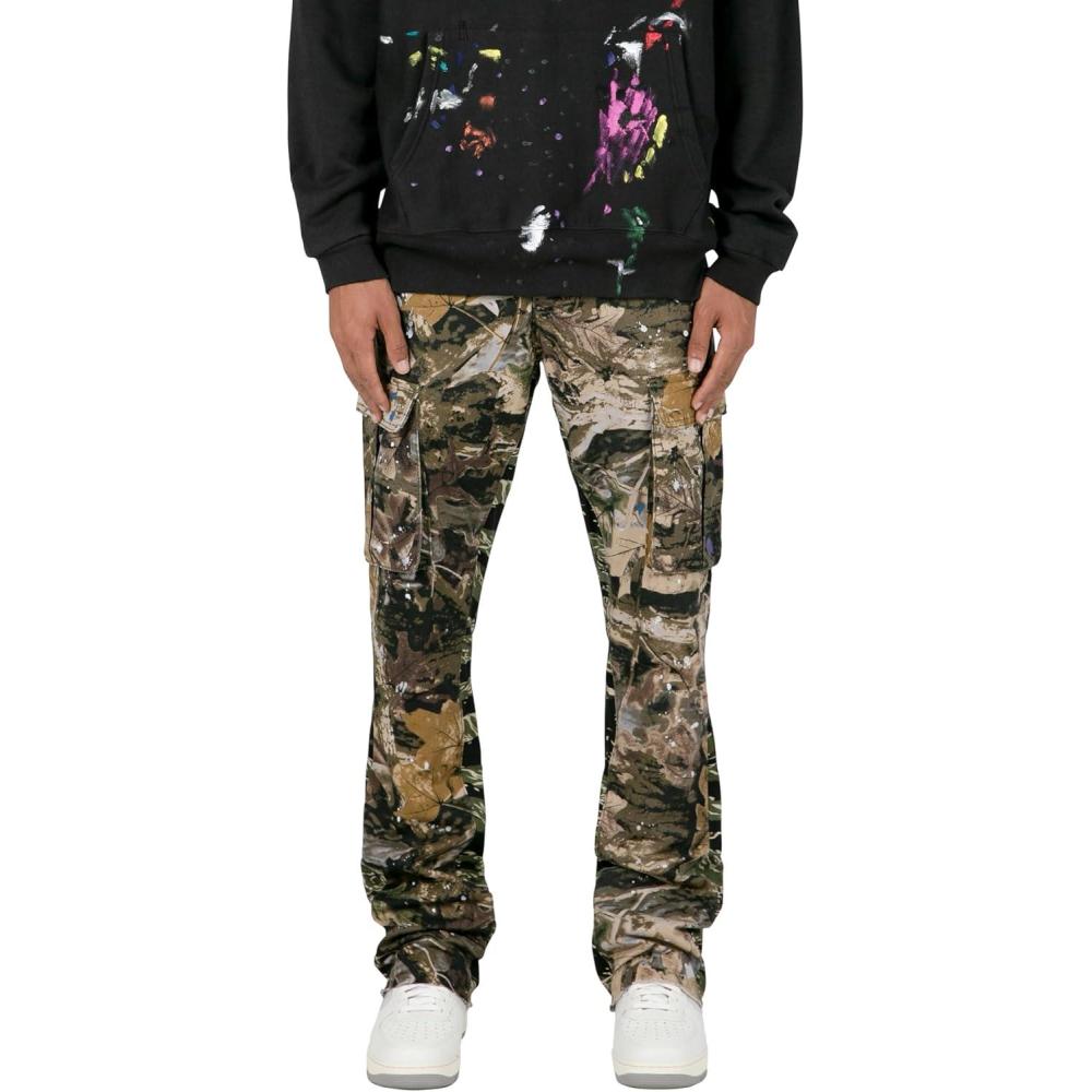imagemnml Mens Bootcut Cargo PantsGreen
