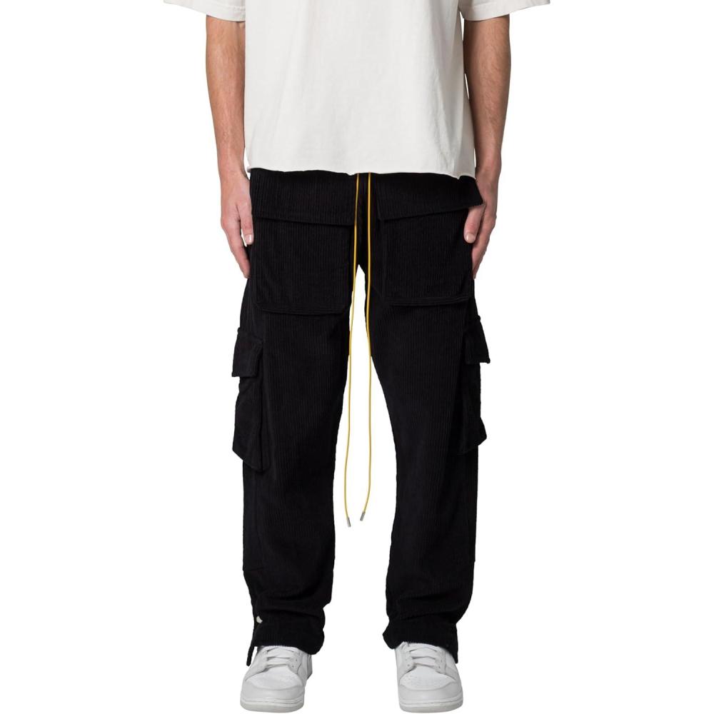 imagemnml Mens Corduory Snap Ii Cargo PantsBlack