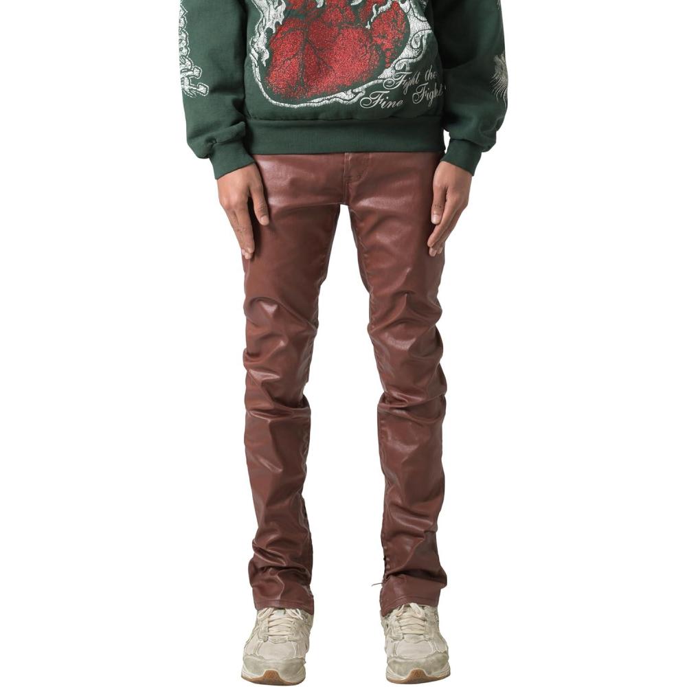 imagemnml Mens M11 Slim DenimBrown