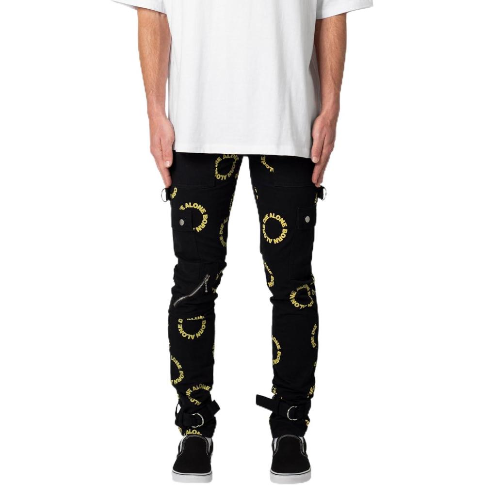 imagemnml Mens M564 Punk Cargo PantsYellow
