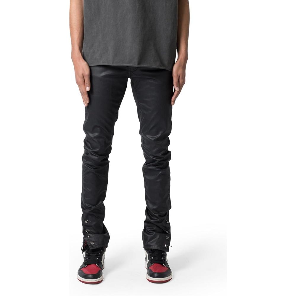 imagemnml Mens M588 Snap Slim DenimBlack