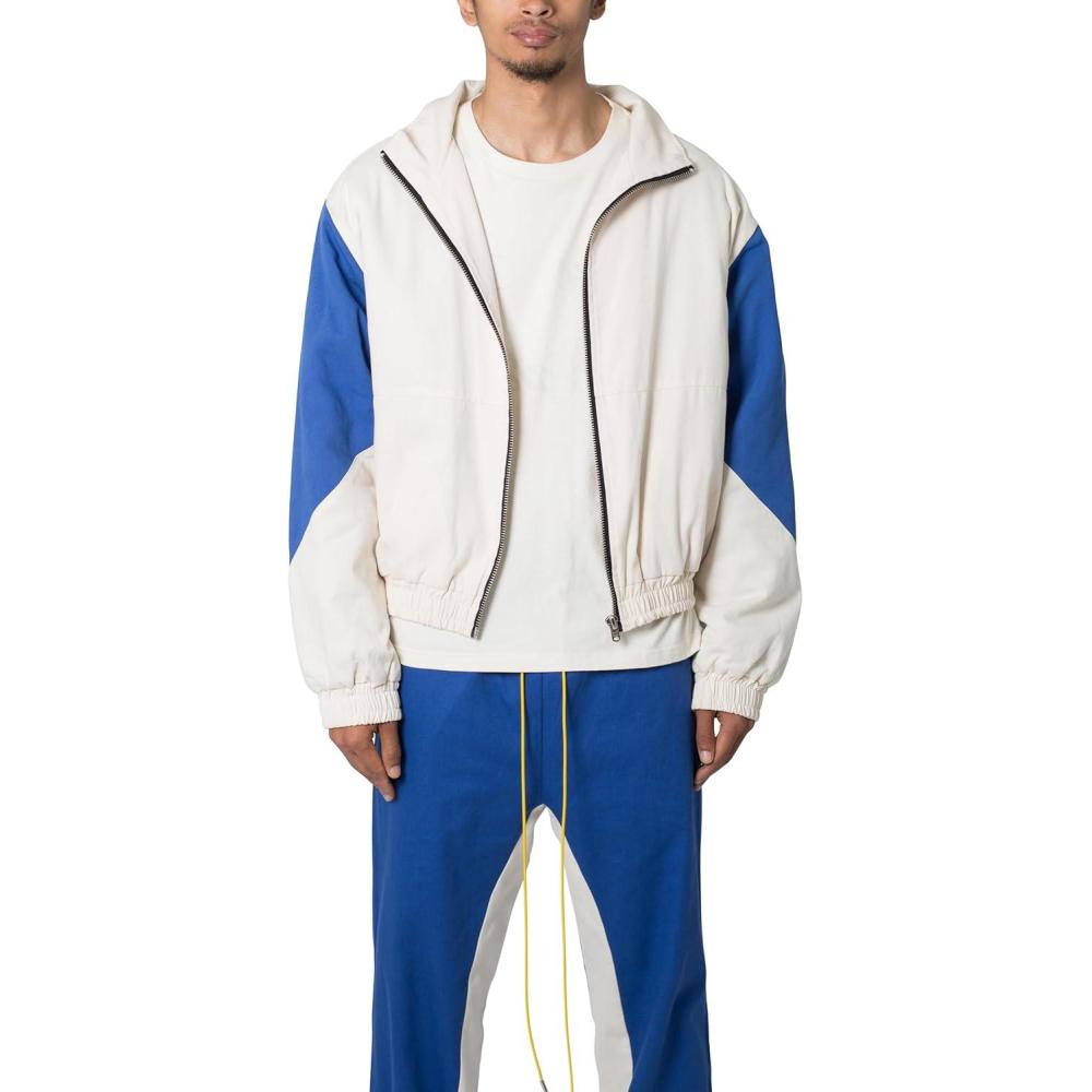 imagemnml Mens Twill Racing JacketBlueNatural