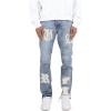 mnml Men’s D198 War Straight Denim(Blue/White)