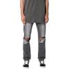 mnml Men’s D530 Zipper Straight Denim(Washed Black)