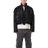 mnml Mens Men’s Pu Cropped M65 Jacket(Black)