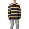 mnml Men’s Striped Mohair Sweater(Black)