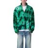 mnml Men’s Tie Dye Sherpa Pullover(Green)