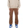 mnml Men’s Vintage Corduroy Cargo Pants(Brown)