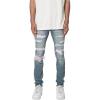 mnml Men’s X555 Crystal Skinny Denim(Blue/Pink)