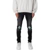 mnml Men’s X559 Skinny Moto Denim(Black/Green)