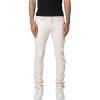 mnml Mens X566 Skinny Leather Lace-up Pants(Cream)