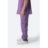 mnml Men’s Cotton Cargo Pants(Purple)