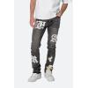 mnml Men’s D198 War Straight Denim(Black/White)