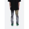 mnml Men’s D422 Leopard Straight Denim(Black/Brown)