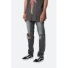mnml Men’s D530 Zipper Straight Denim(Washed Black)