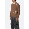 mnml Men’s Distressed Sweater(Brown)