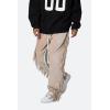 mnml Men’s Fringe Velour Sweatpants(Beige)