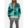 mnml Men’s Green Splash Zip Up Jacket(Green/Black)