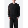 mnml Men’s Mesh Knit Sweater(Black)