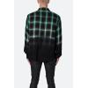 mnml Men’s Ombre Flannel Shirt(Black/Green)