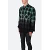 mnml Men’s Ombre Flannel Shirt(Black/Green)