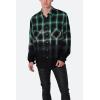 mnml Men’s Ombre Flannel Shirt(Black/Green)