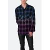 mnml Men’s Ombre Flannel Shirt(Black/Purple)