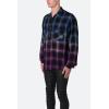 mnml Men’s Ombre Flannel Shirt(Black/Purple)