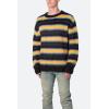 mnml Men’s Striped Mohair Sweater(Black)