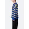 mnml Men’s Striped Mohair Sweater(Blue)