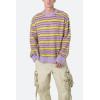 mnml Men’s Striped Mohair Sweater(Purple)