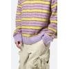 mnml Men’s Striped Mohair Sweater(Purple)