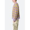mnml Men’s Striped Mohair Sweater(Purple)