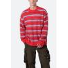 mnml Men’s Striped Mohair Sweater(Red)