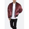 mnml Mens Velour Bomber Jacket(Burgundy)