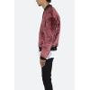 mnml Mens Velour Bomber Jacket(Burgundy)