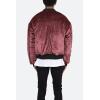 mnml Mens Velour Bomber Jacket(Burgundy)