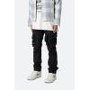 mnml Mens Waxed Denim Cargo Pants(Black)