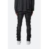 mnml Mens X566 Skinny Leather Lace-up Pants(Black)