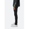 mnml Mens X566 Skinny Leather Lace-up Pants(Black)
