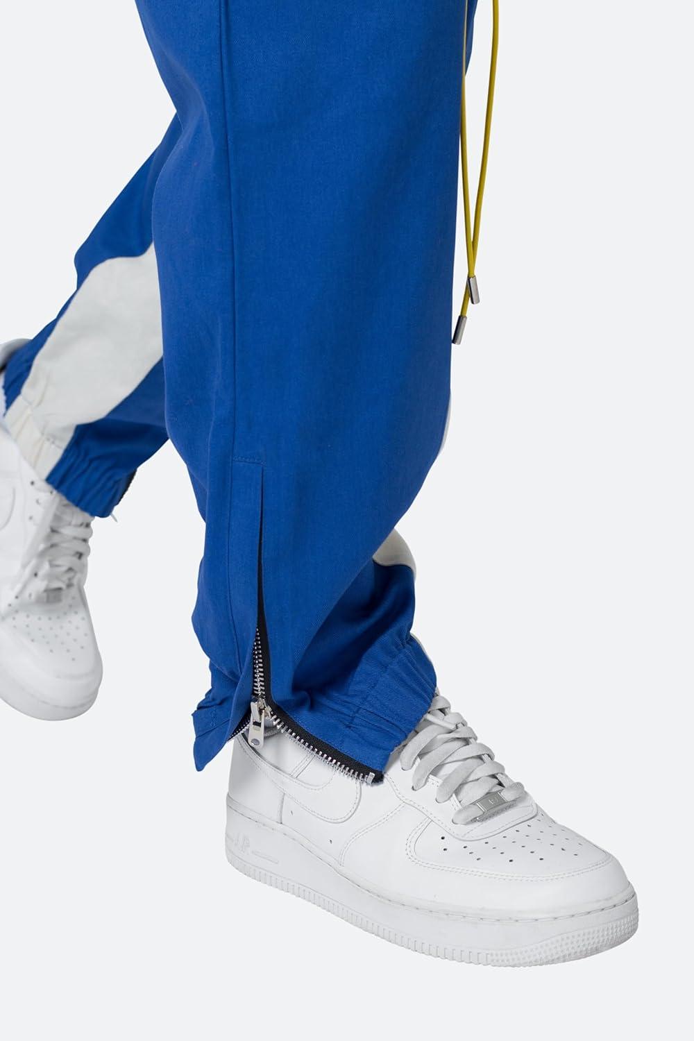 imagemnml Mens Twill Racing PantsBlueNatural