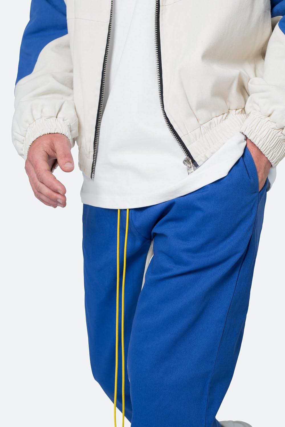 imagemnml Mens Twill Racing PantsBlueNatural