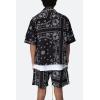 mnml Men’s Bandana Paisley Shirt(Black)