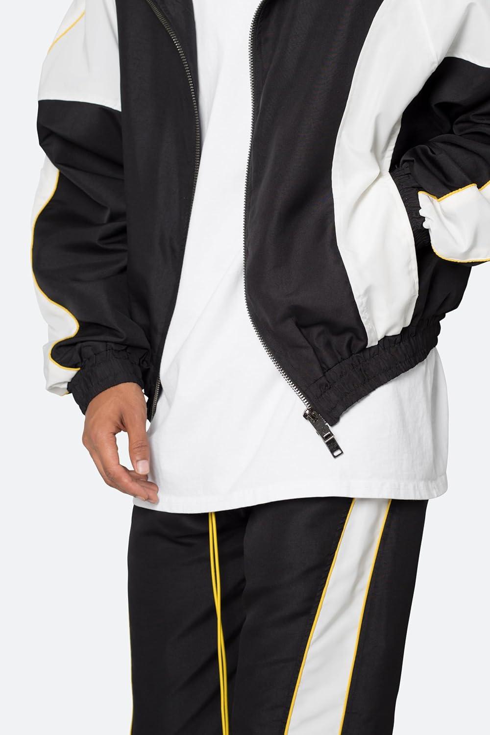 imagemnml mens Mnml Race Track JacketBlackWhite