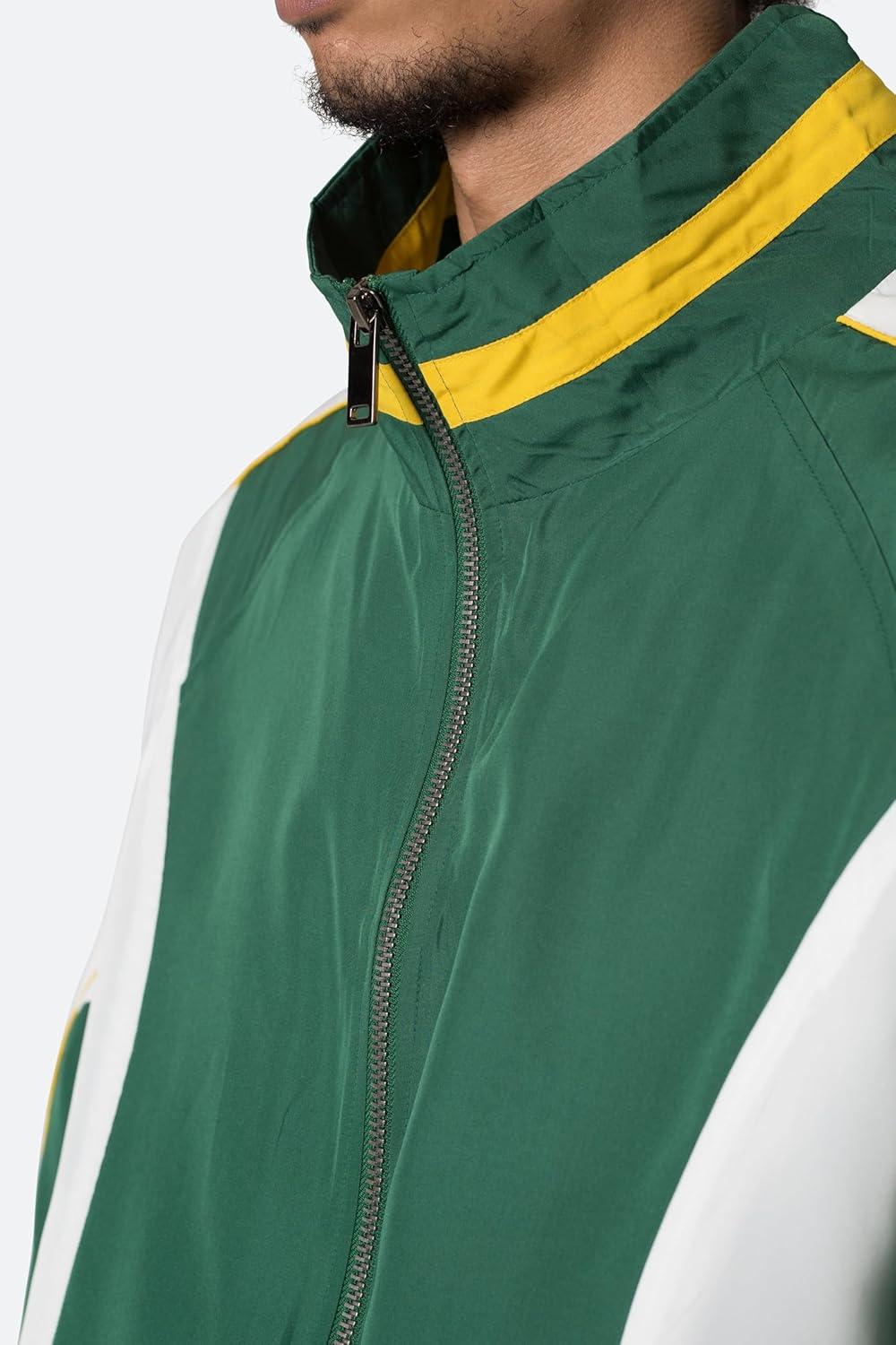 imagemnml mens Mnml Race Track JacketGreenWhite