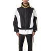 mnml mens Mnml Race Track Jacket(Black/White)