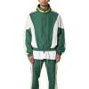 mnml mens Mnml Race Track Jacket(Green/White)
