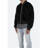 mnml mens Mnml Velour Bomber Jacket(Black)